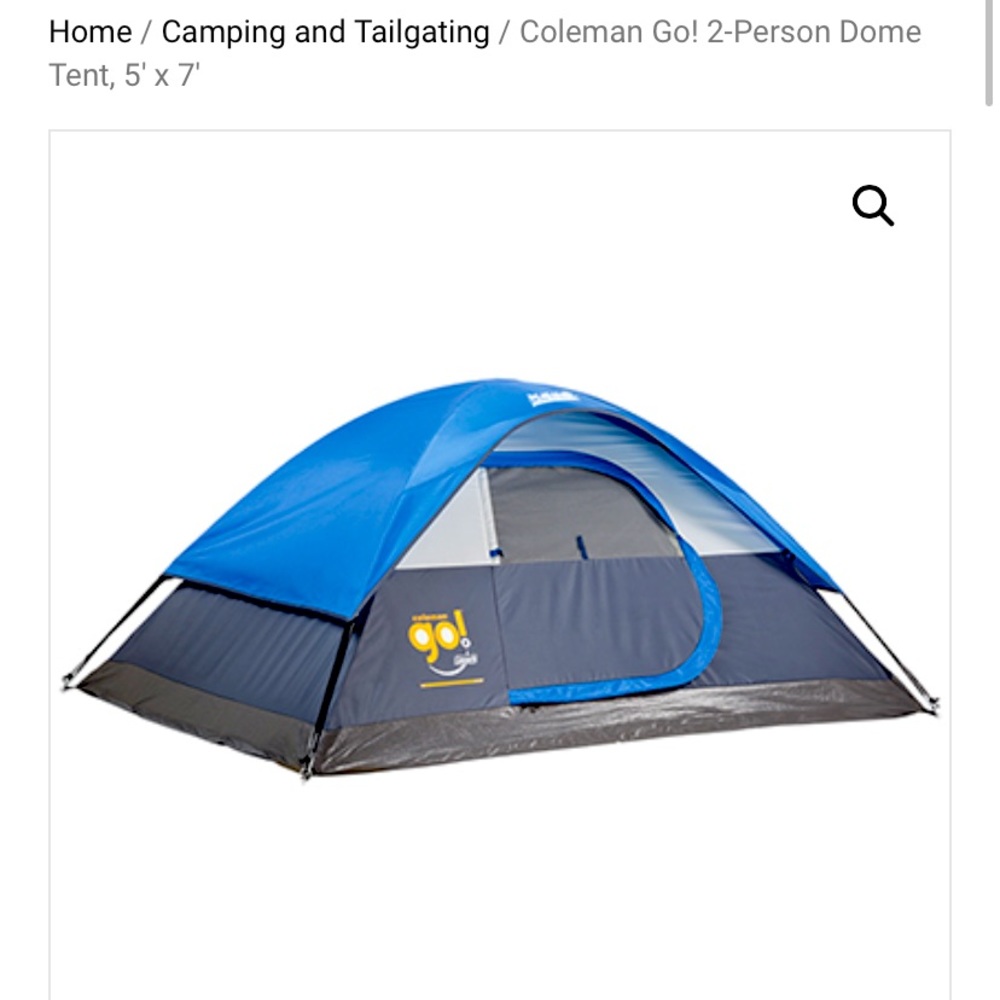 Coleman GO! 2-Person Tent with Rain Fly